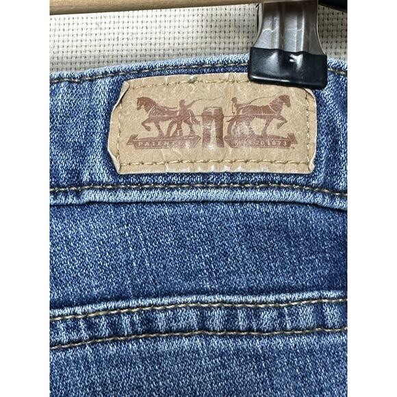 Levi’s Womens 590 Bootcut Medium Blue Denim Jeans Plus Size 18W Flap Pockets - Picture 12 of 16